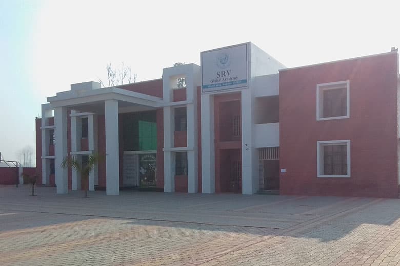 Front view of the school building